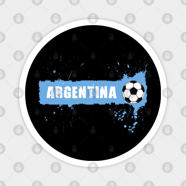 Argentina Soccer Argentina Futbol Football Argentinian Flag Jersey Argentine Magnet by JayD World